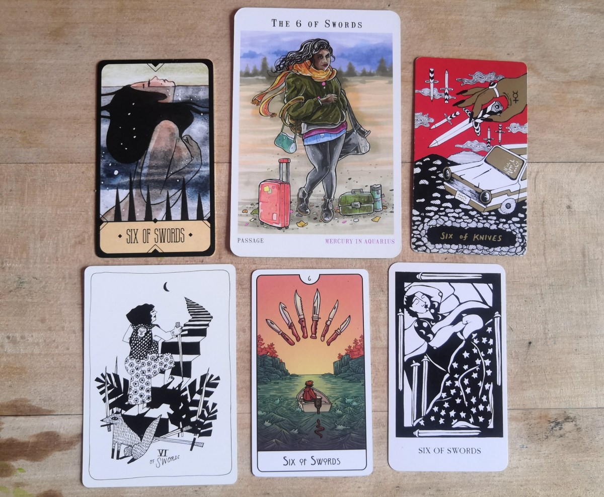 Le tarot en mots-clés: 6&nbsp;d&rsquo;épées